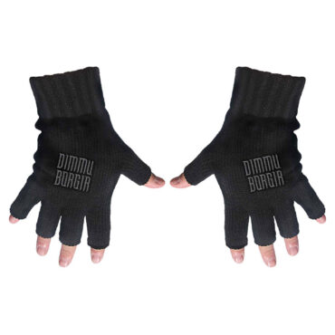 Dimmu Borgir Fingerless Gloves: Logo