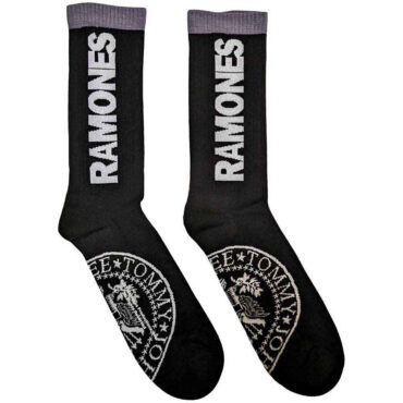 Ramones Terry Socks: Presidential Seal (Black) (UK Size 4 - 7)