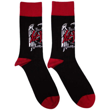 Slayer Ankle Socks: Eagle Crest (Black) (UK Size 4 - 7)