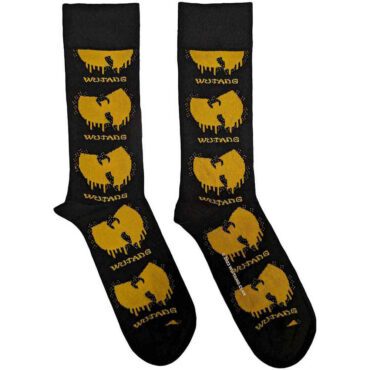 Wu-Tang Clan Ankle Socks: Dripping Logo (Black) (UK Size 4 - 7)
