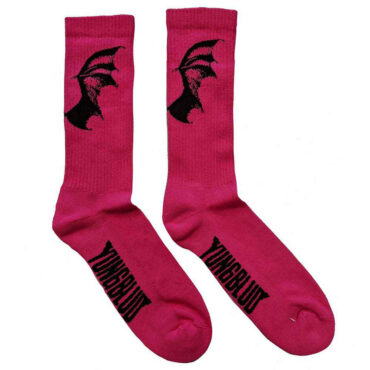 Yungblud Terry Socks: Life On Mars Tour (Pink) (UK Size 4 - 7)