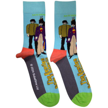 The Beatles Ankle Socks: Sub & Band (Light Blue) (UK Size 4 - 7)