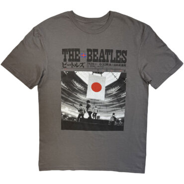 The Beatles T-Shirt: At the Budokan (Charcoal Grey)